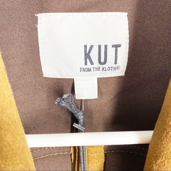 Kut From The Kloth Carina Faux Suede Drape Jacket NWT Size Small - Picture 5 of 10